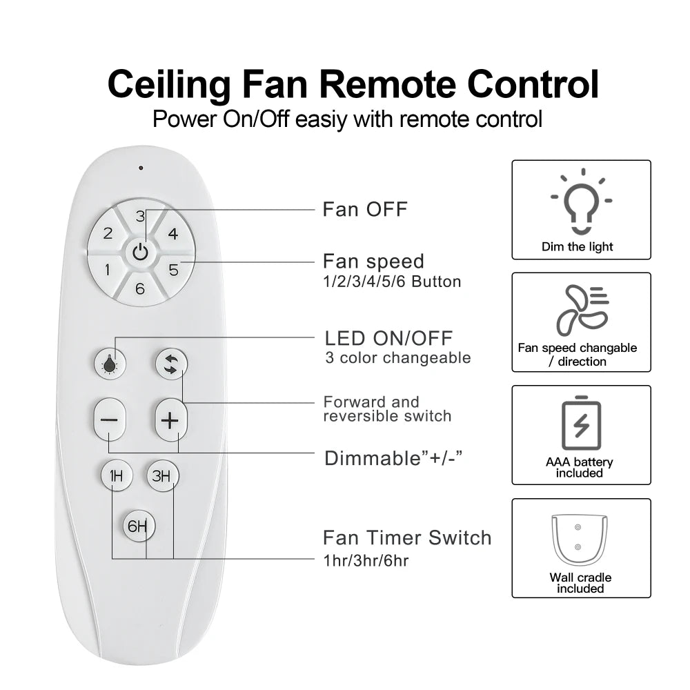 72" Smart Ceiling Fan Light