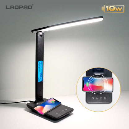 Desk Lamp With Calendar Temperature Alarm Clock