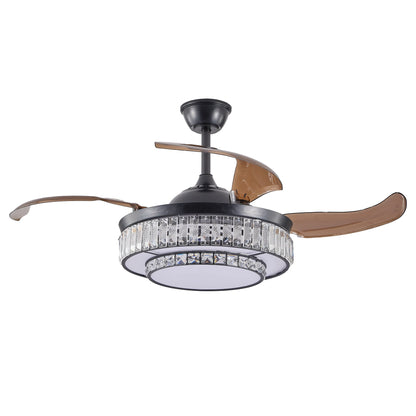 Crystal Ceiling Fan Light
