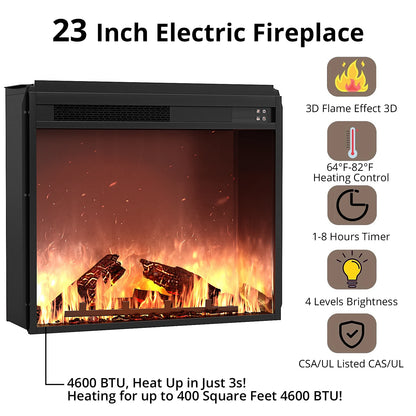 TV Stand for TVs up to 60’’ with Fireplace,