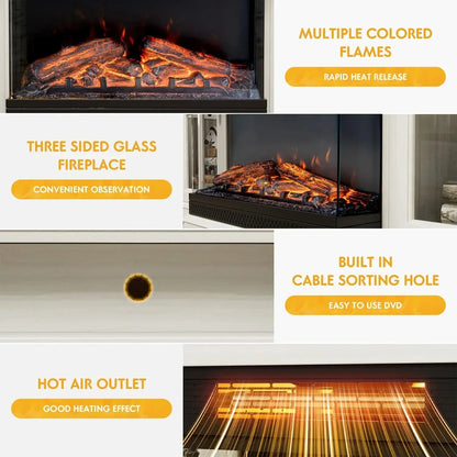 Fireplace TV Stand for TVs up to 65'