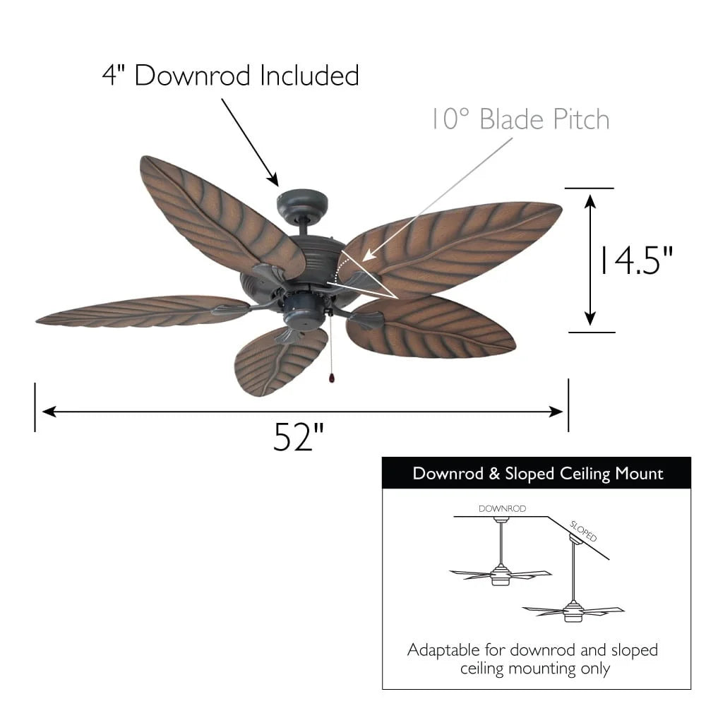 52 Inch Indoor Outdoor Ceiling Fan