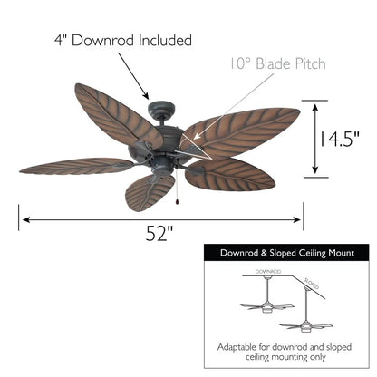 52 Inch Indoor Outdoor Ceiling Fan