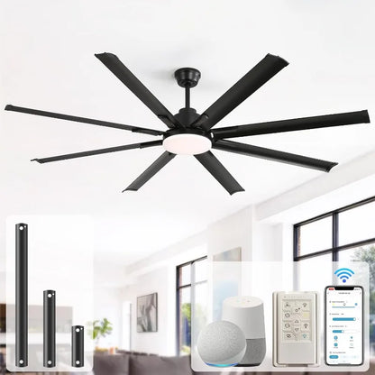 84" Smart Ceiling Fan With Light