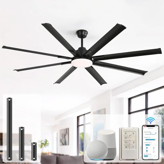 84" Smart Ceiling Fan With Light