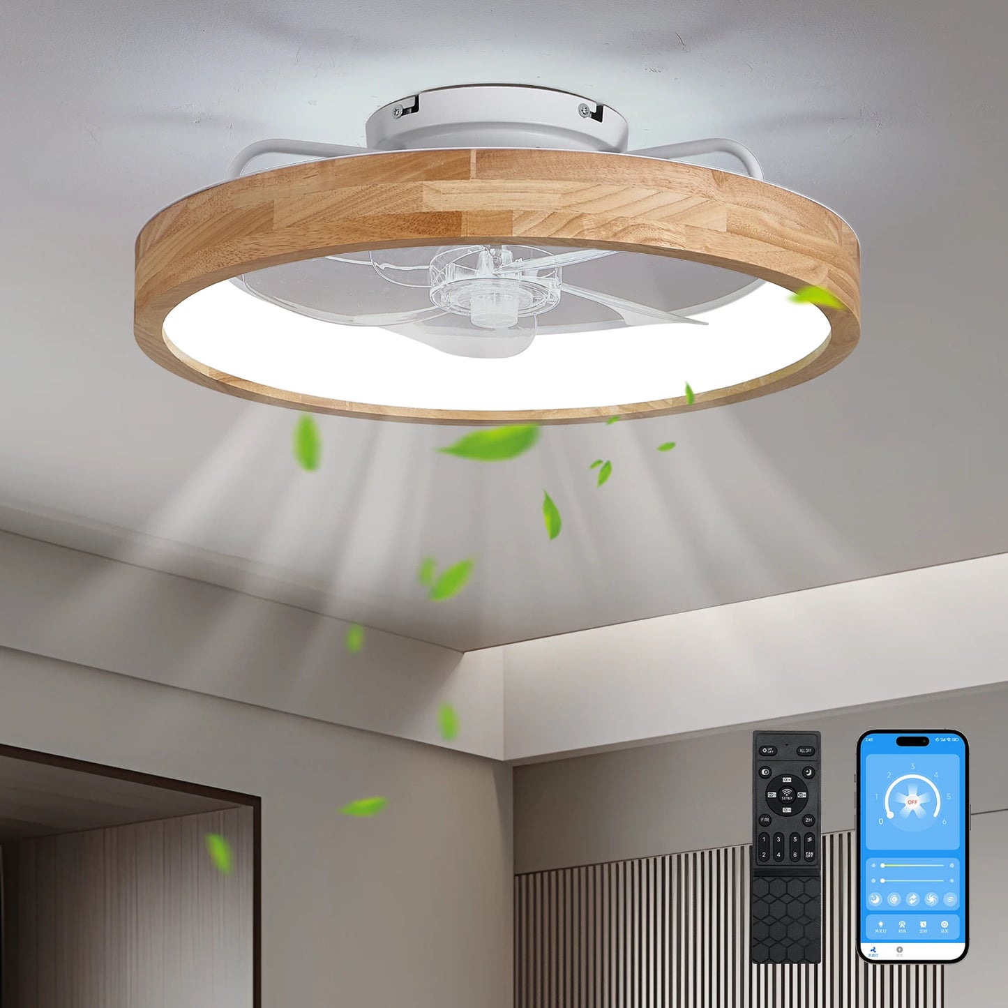 20'' Low Profile Ceiling Fans with Lights
