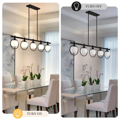 Chandelier with Glass Shade