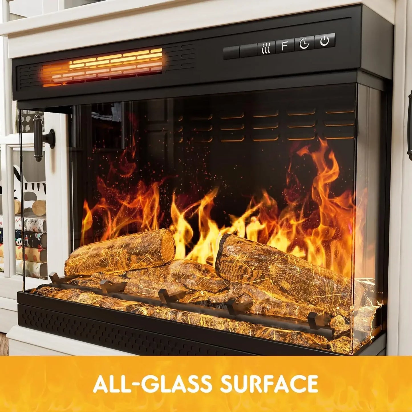 Fireplace TV Stand for TVs up to 65'