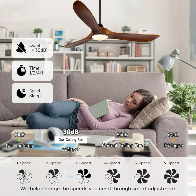 52 Inch Ceiling Fan with Light