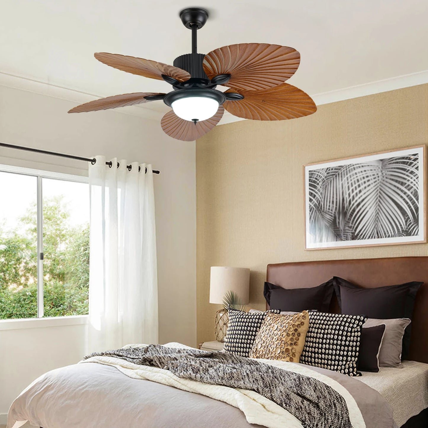 52" Ceiling Fan with 3 Colors Light