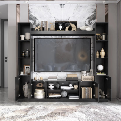 81.1'' modern wall unit 4-door TV stand