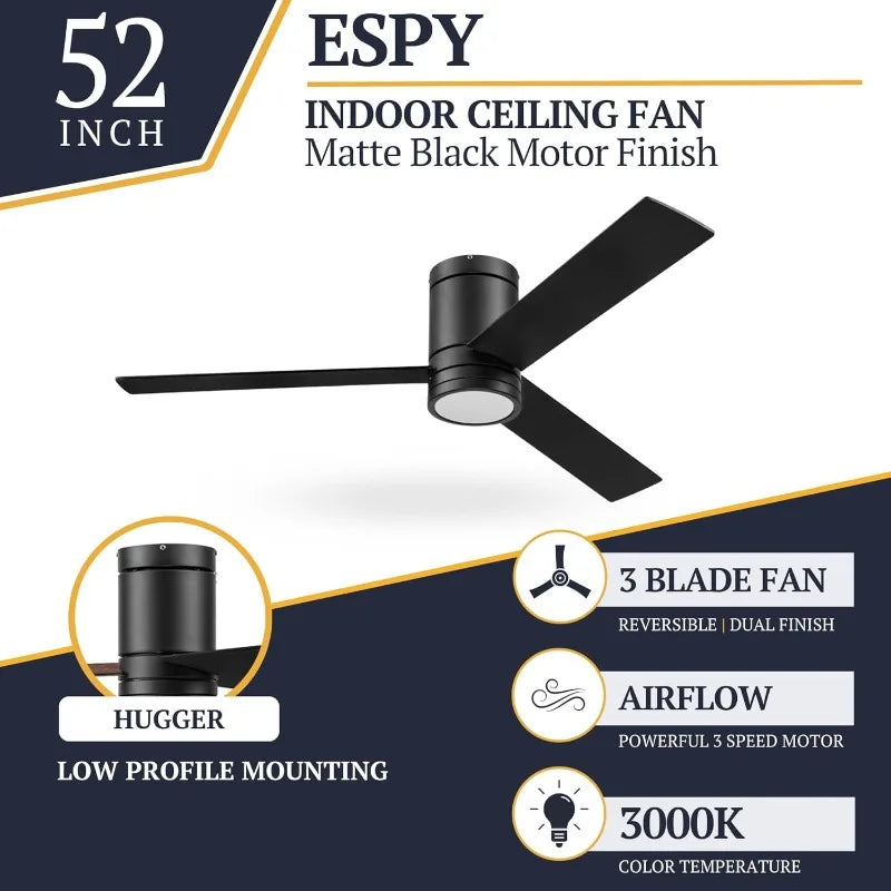 52 Inch Ceiling Fan with Light