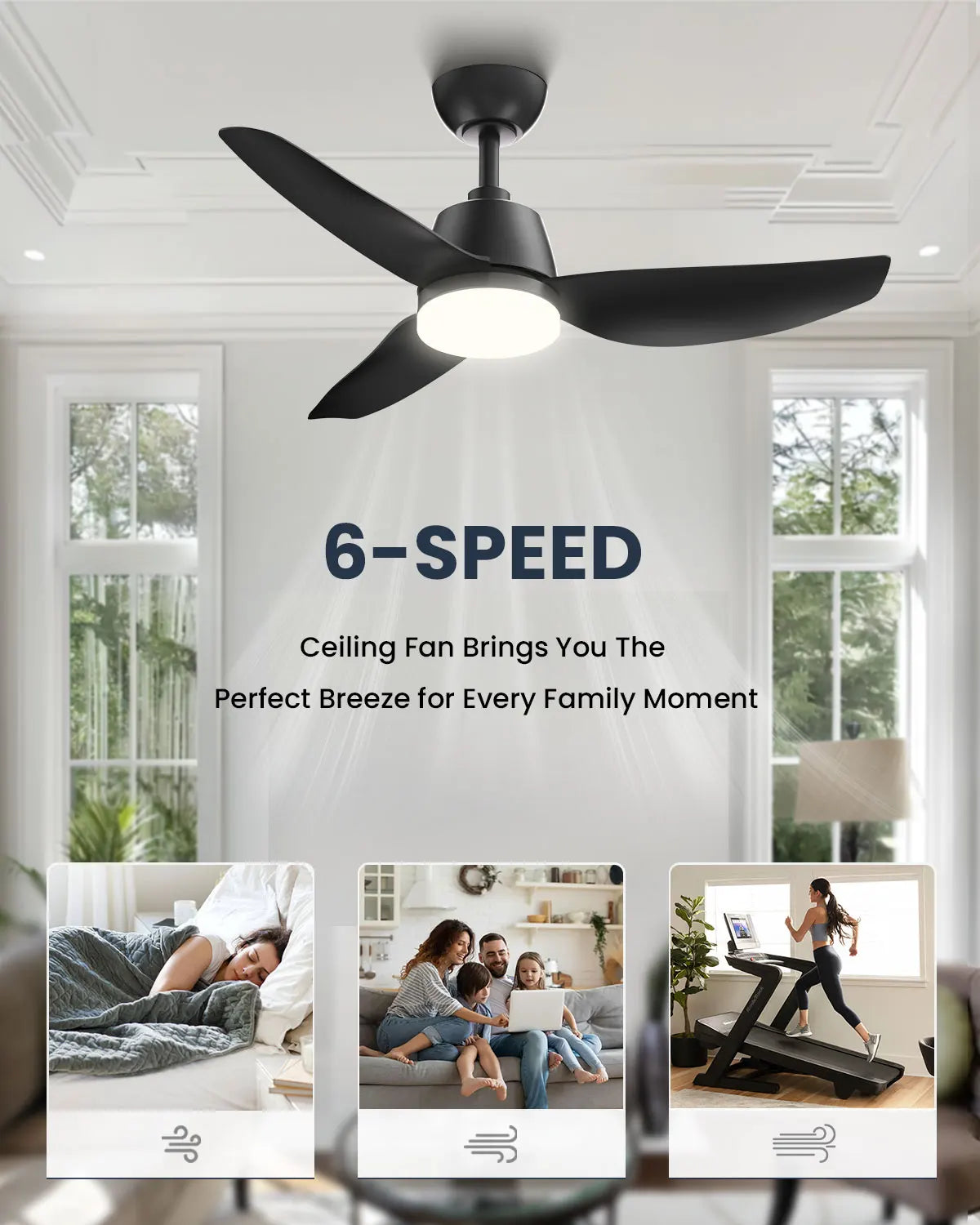 40" Ceiling Fan with Light