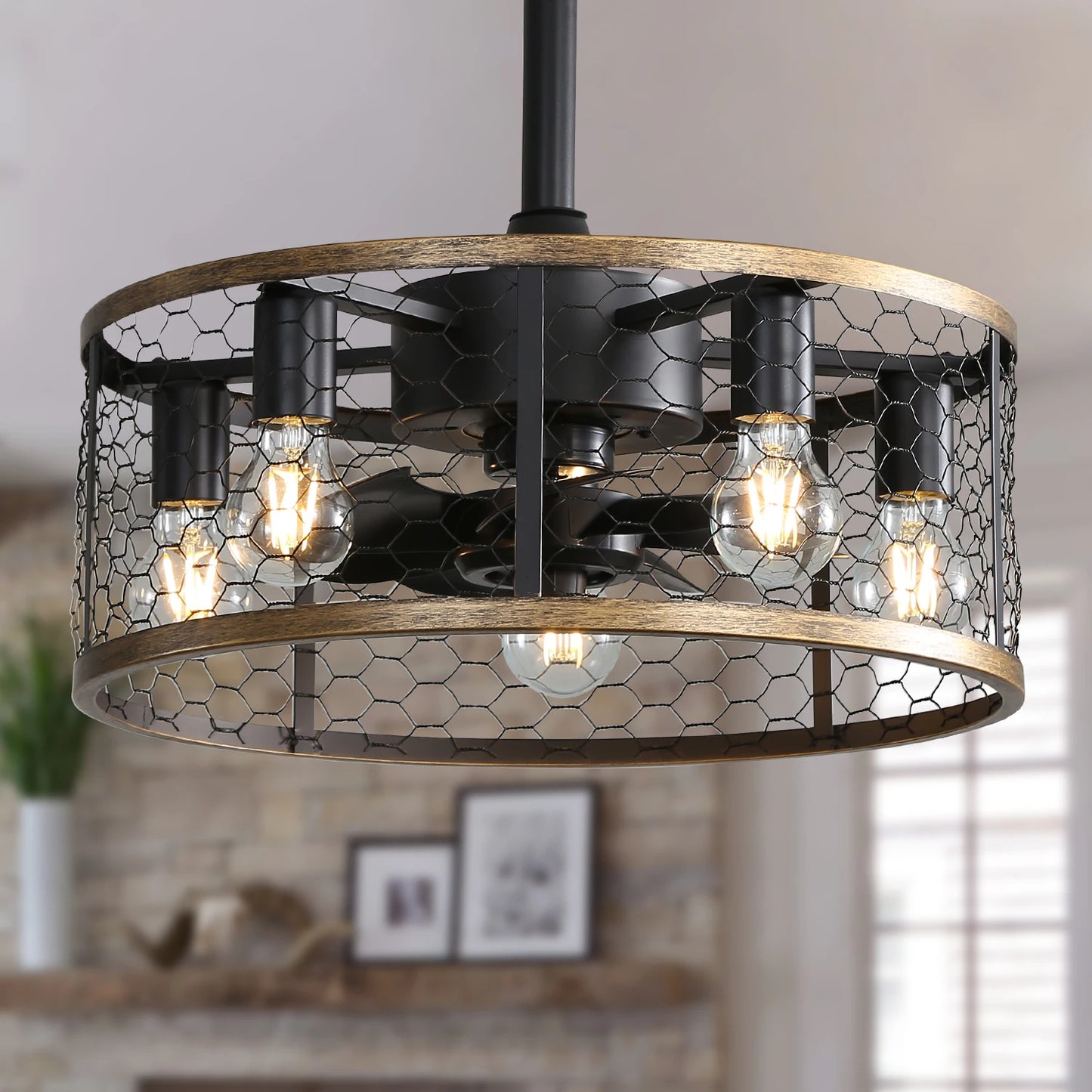 20" Cage Ceiling Fan