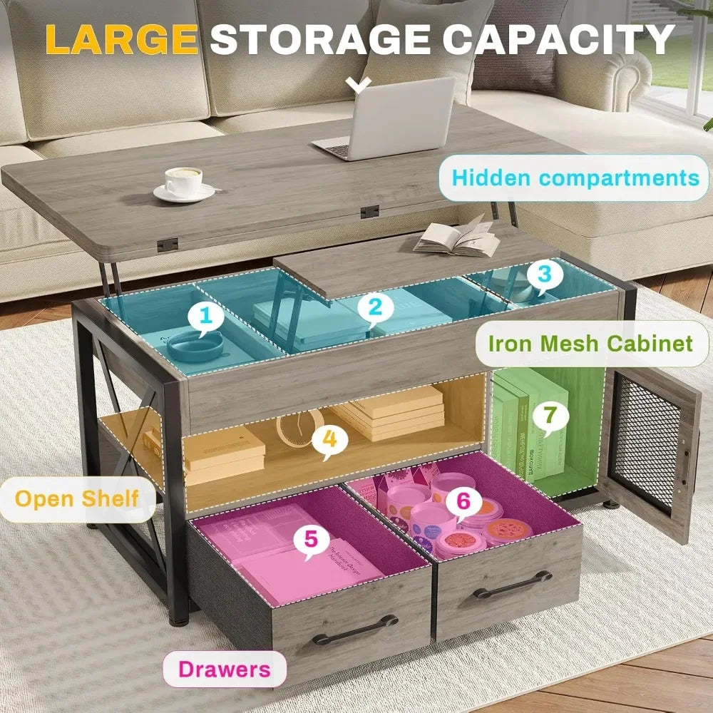 40" Lift Top Coffee Table,