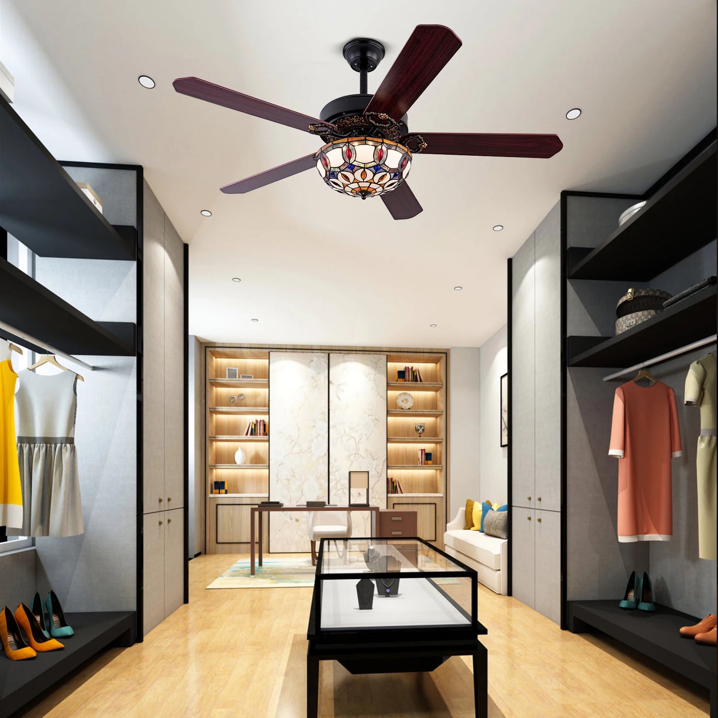 52''  Ceiling Fan with  Lights