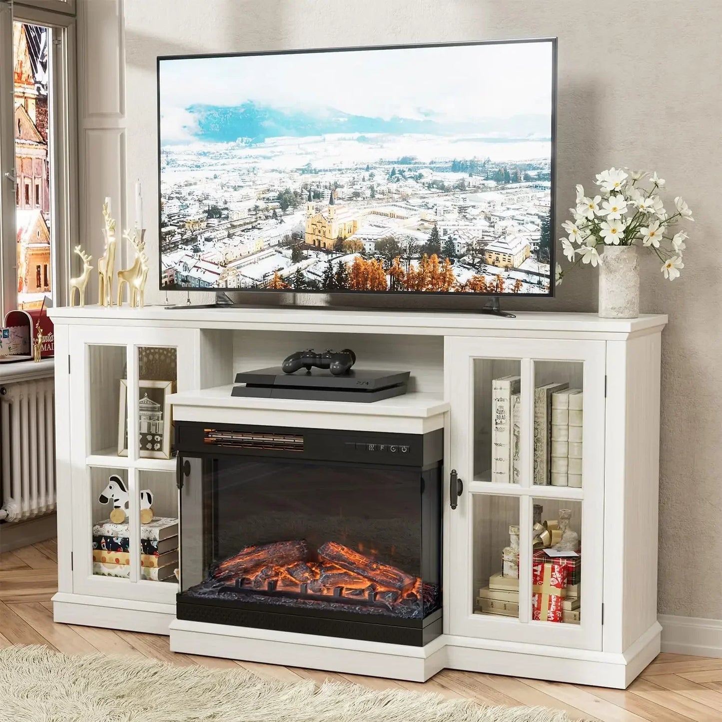 Fireplace TV Stand for TVs up to 65'