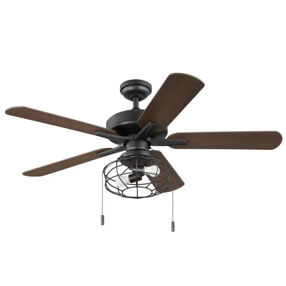 52" Industrial Cage Ceiling Fan with light