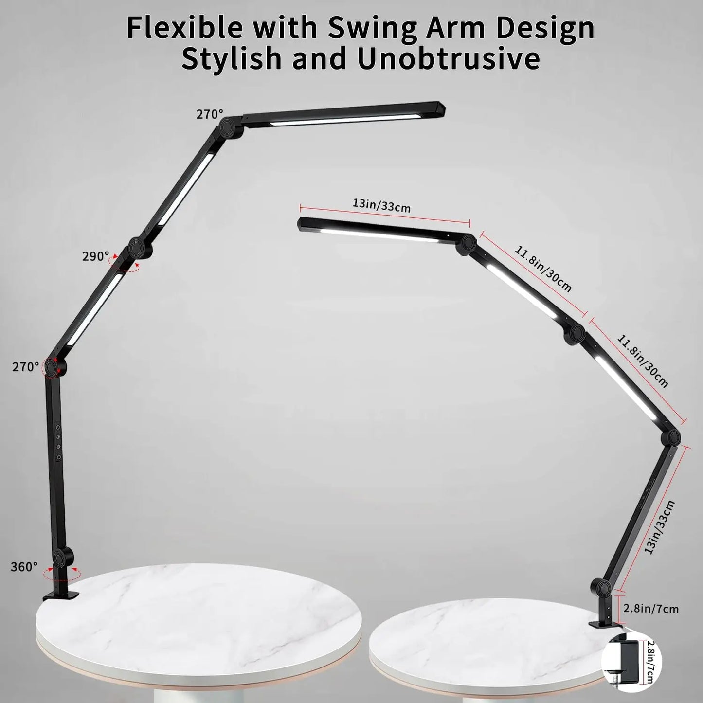 LED Desk Lamp with Clamp