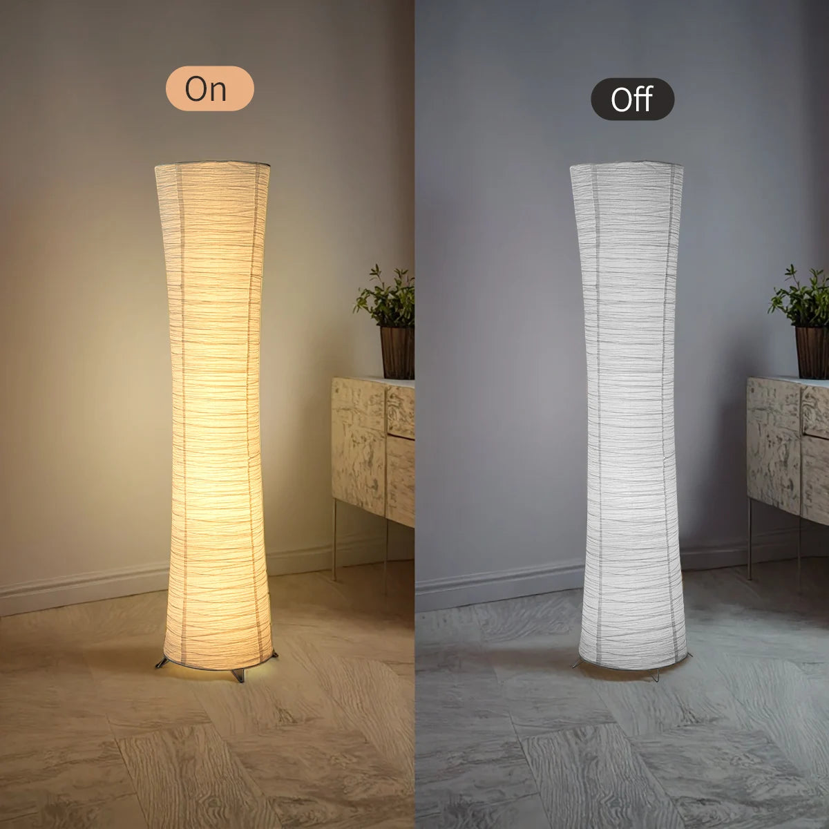 Paper floor lamp