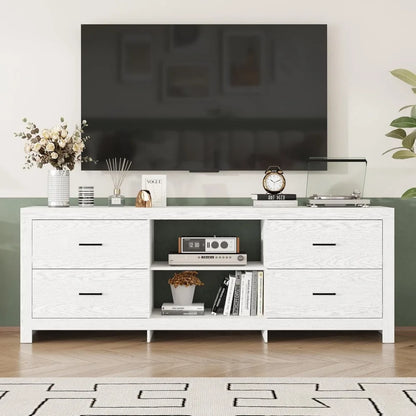 Farmhouse TV Stand for 75+ Inch TVs,