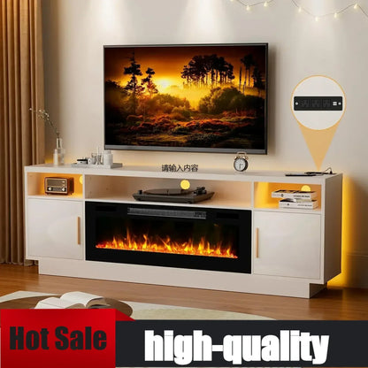 70'' TV Stand with 36'' Fireplace