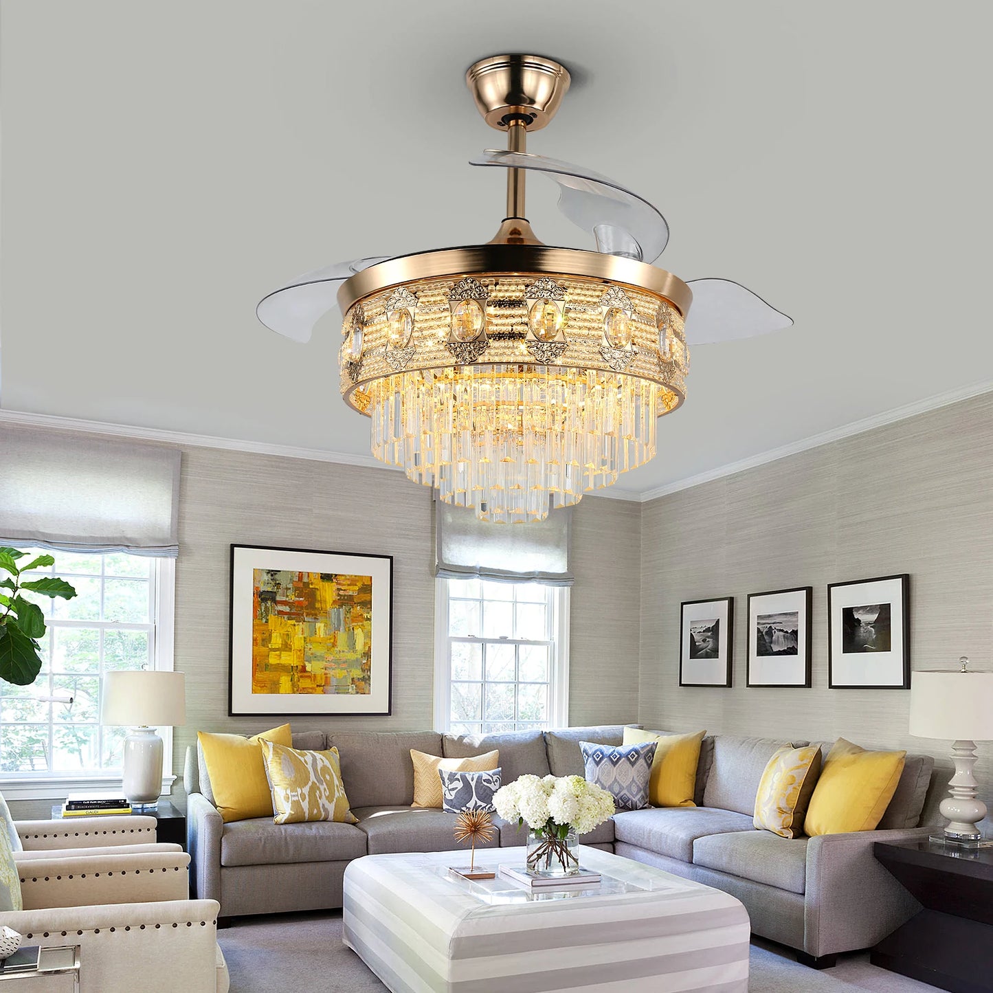 Ceiling Fan Chandelier