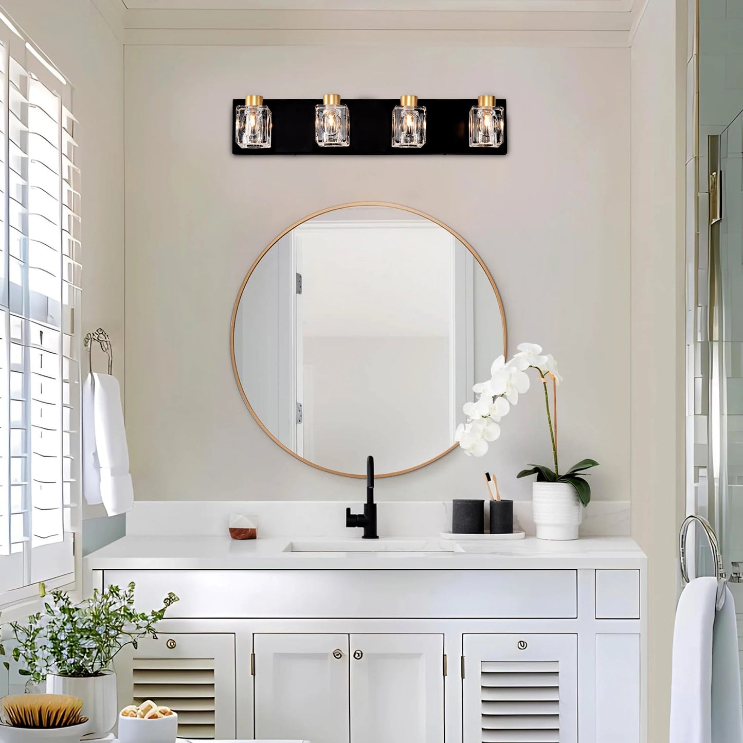 Gold Bathroom Light Fixture