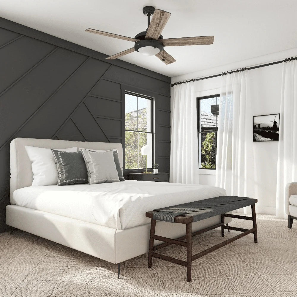 52 Inch Indoor Ceiling Fan with Light