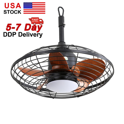 20" Ceiling Fan With LED Light