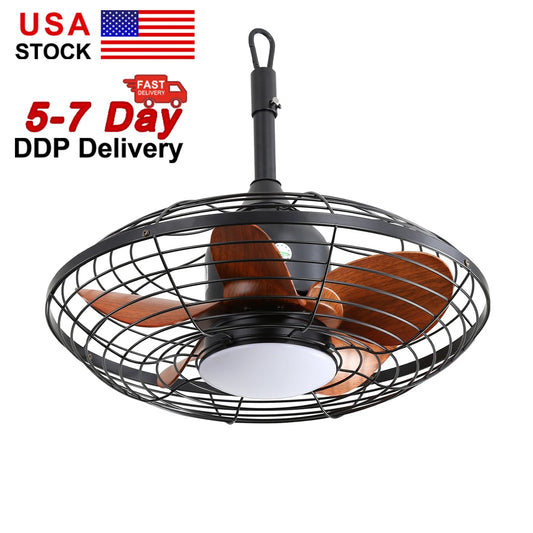 20" Ceiling Fan With LED Light