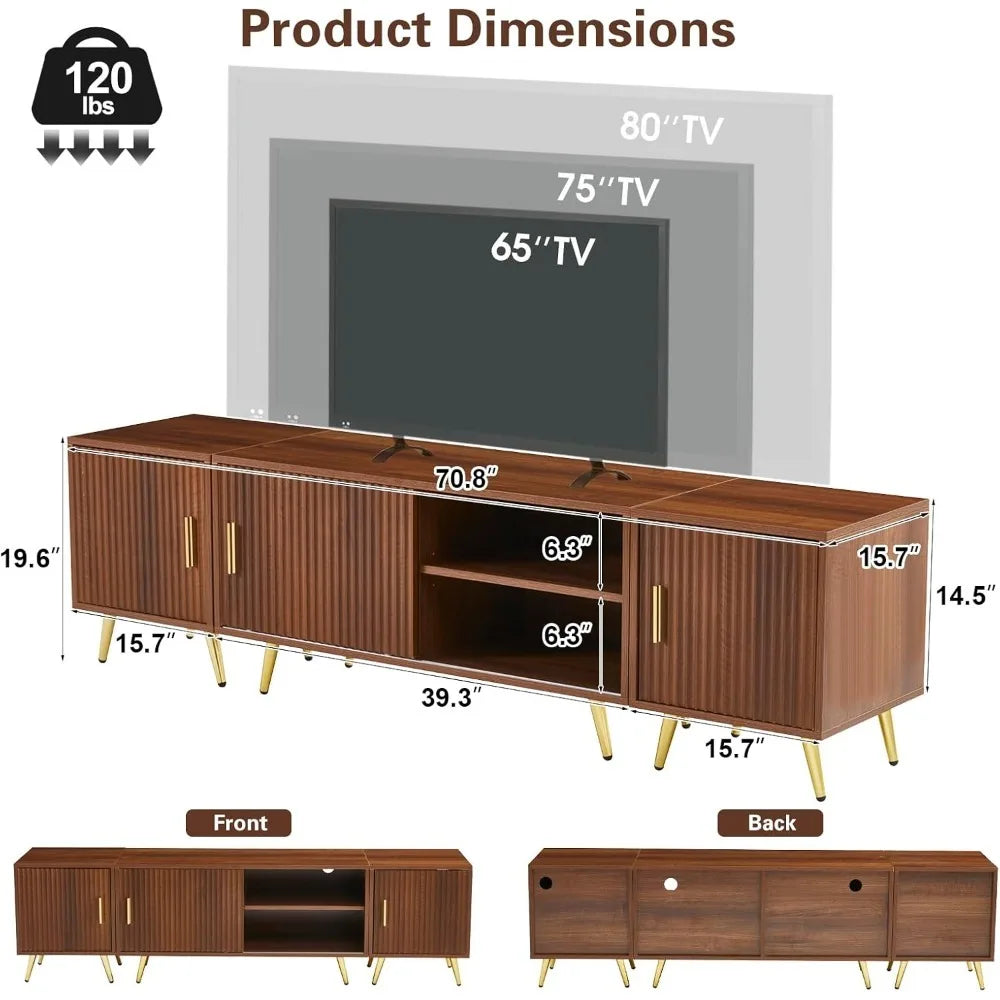 71" TV Stand for 65/75/80 Inch TVs