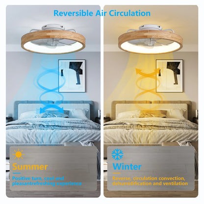 20'' Low Profile Ceiling Fans with Lights