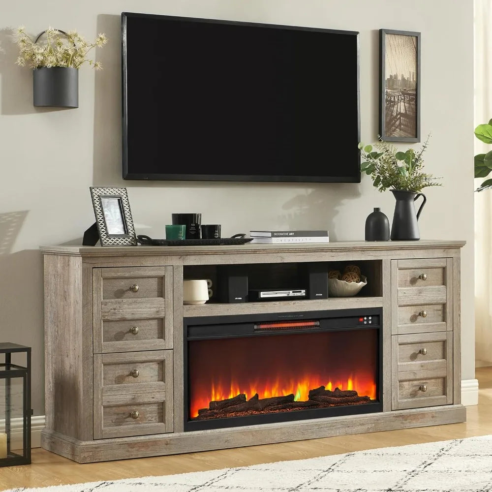 70" Fireplace TV Stand for 80" TVs