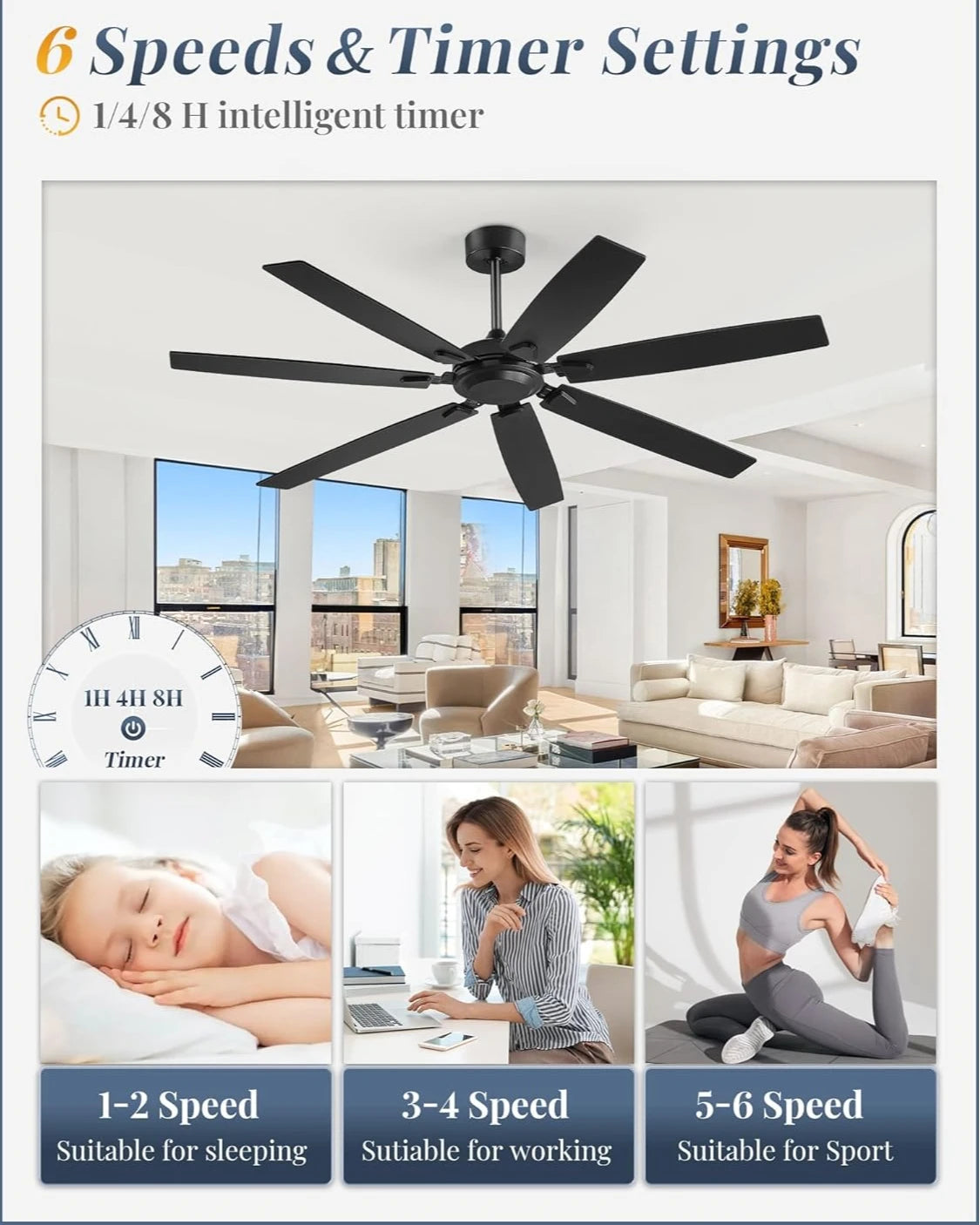 62" Ceiling Fan