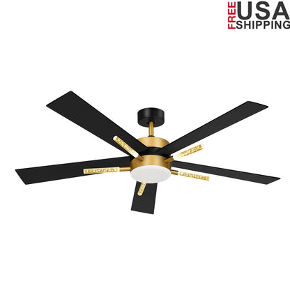 60" Crystal Ceiling Fan with Light