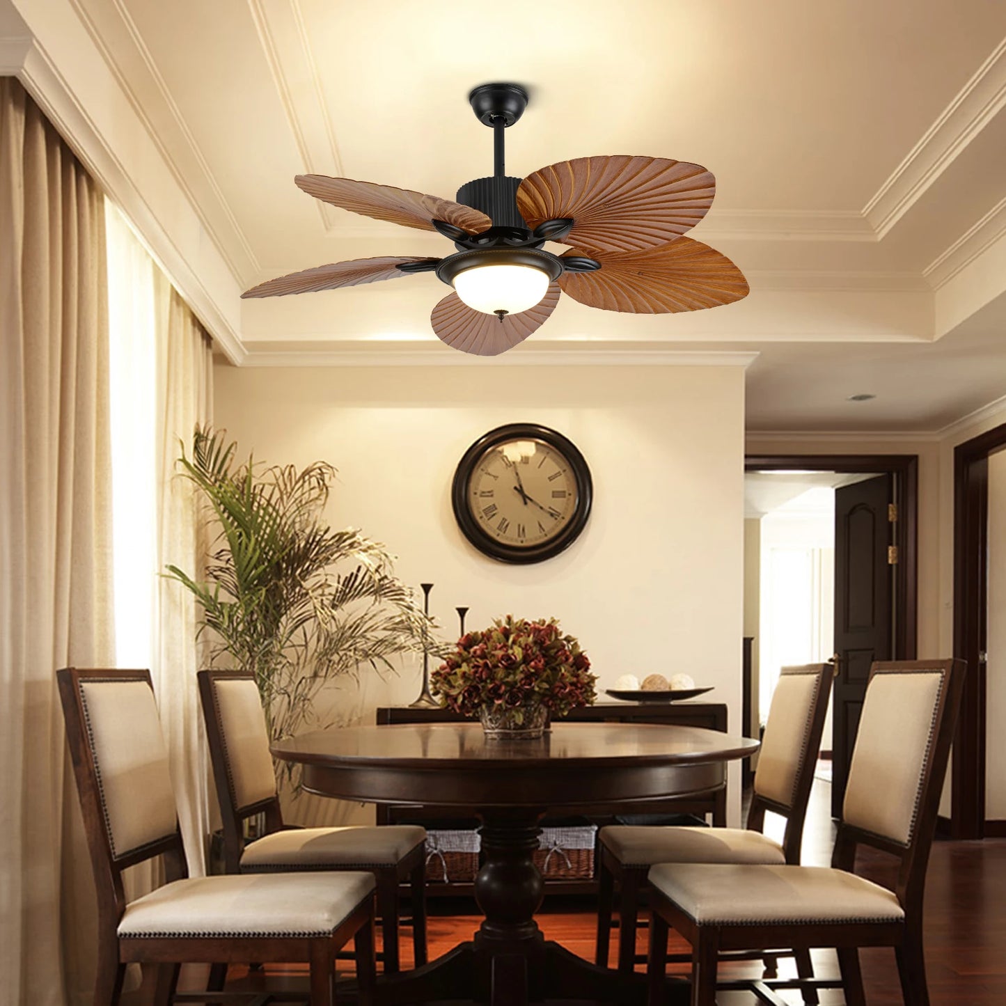 52" Ceiling Fan with 3 Colors Light