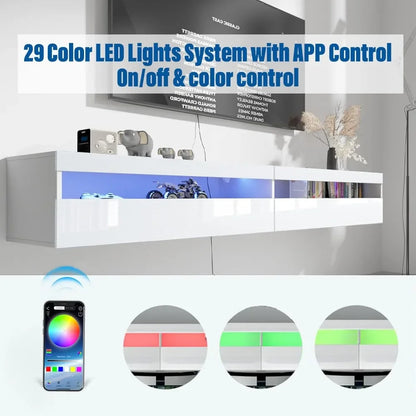 Wall Mounted TV Shelf  71" Modern Entertainment Center