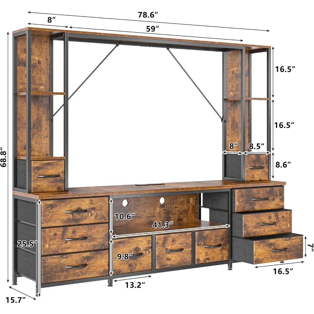 78.6" TV Stand for Living Room