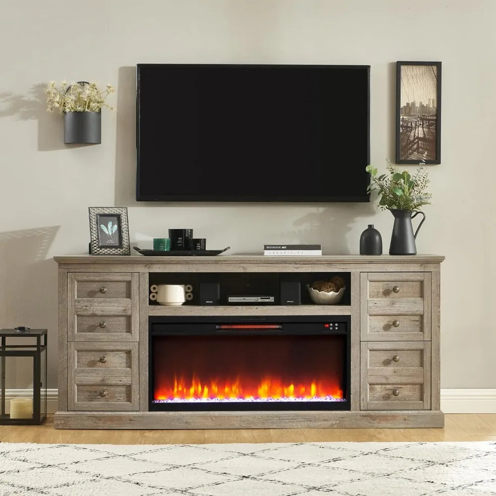 70" Fireplace TV Stand for 80" TVs