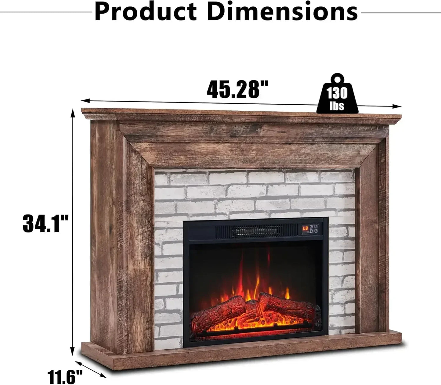 Electric Fireplace Heater, TV Stand