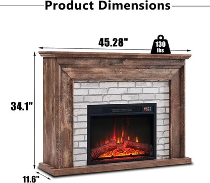 Electric Fireplace Heater, TV Stand