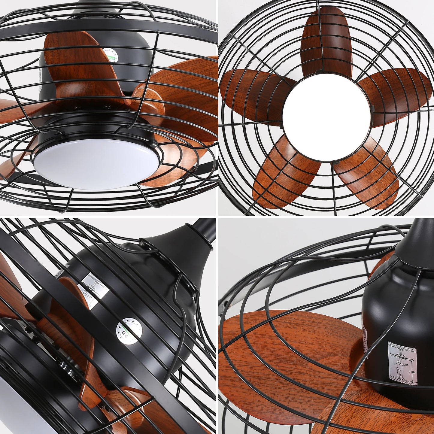 20" Ceiling Fan With LED Light