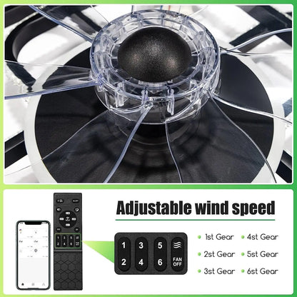 27" Ceiling Fans with Lights