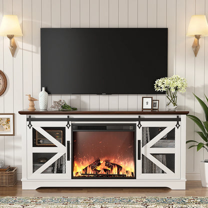 TV Stand for TVs up to 60’’ with Fireplace,