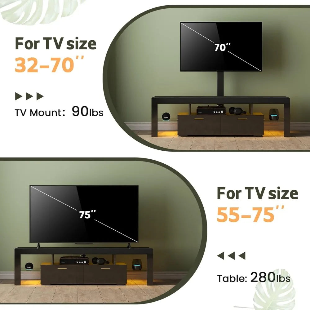 TV-Stand with Mount 75 inch