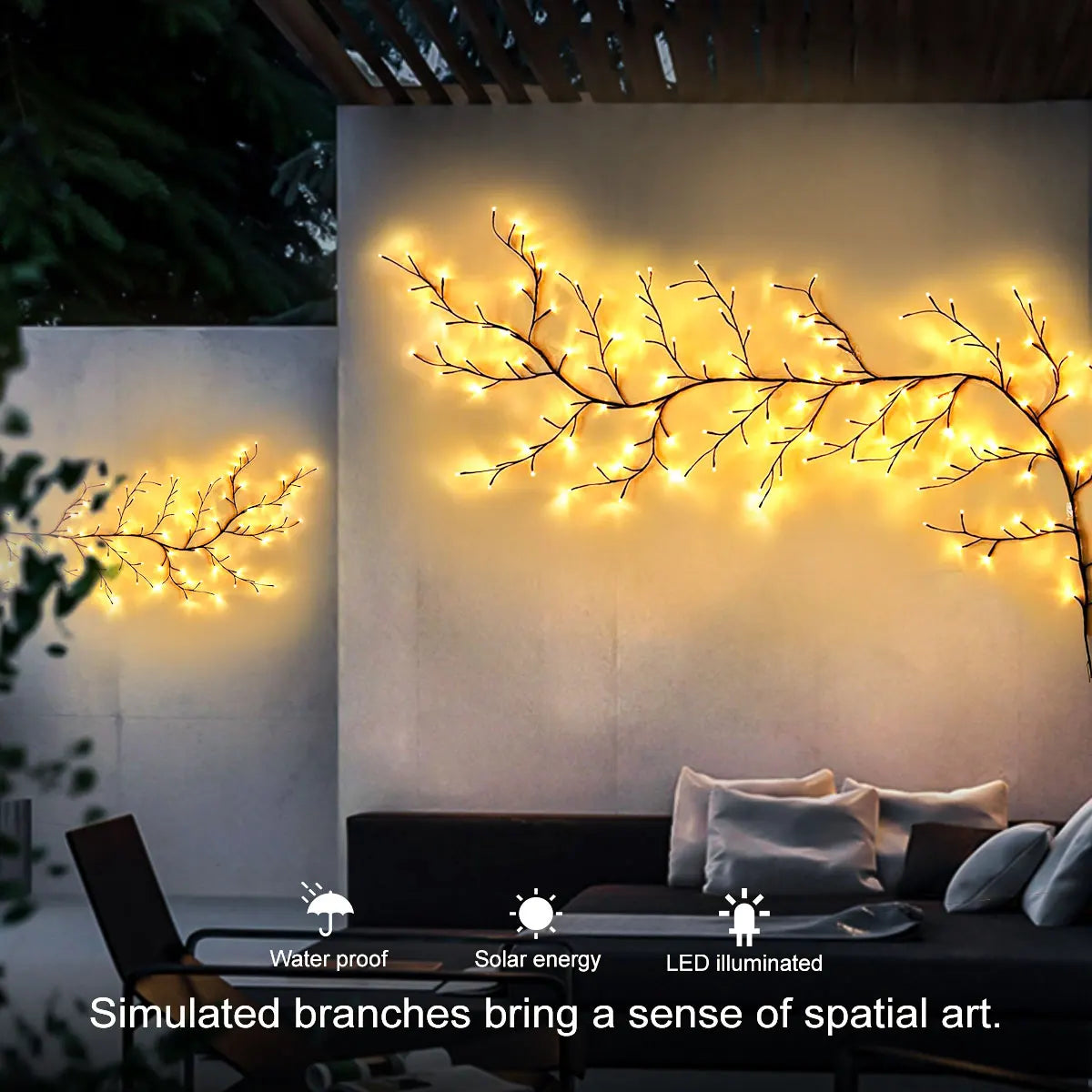 Solar Willow Vine Light