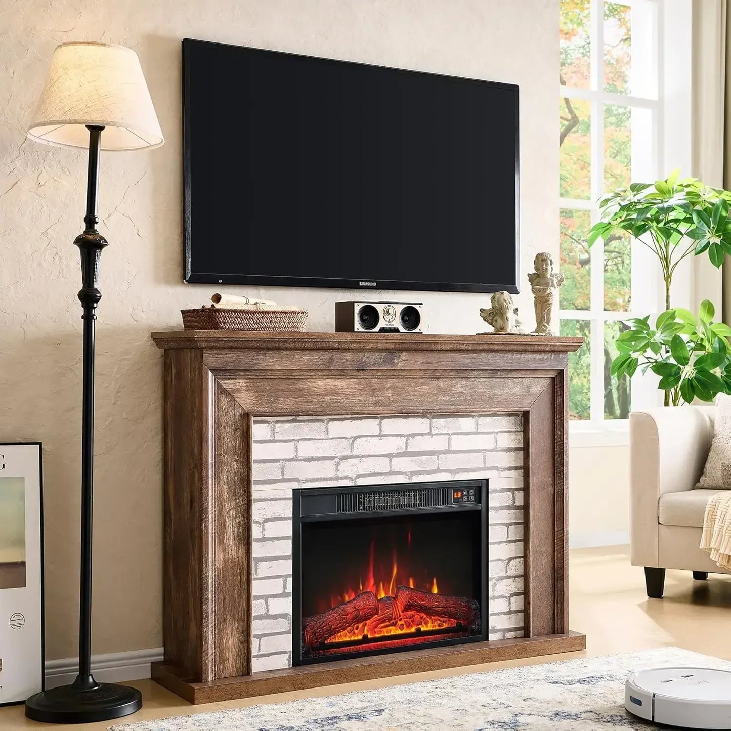 Electric Fireplace Heater, TV Stand