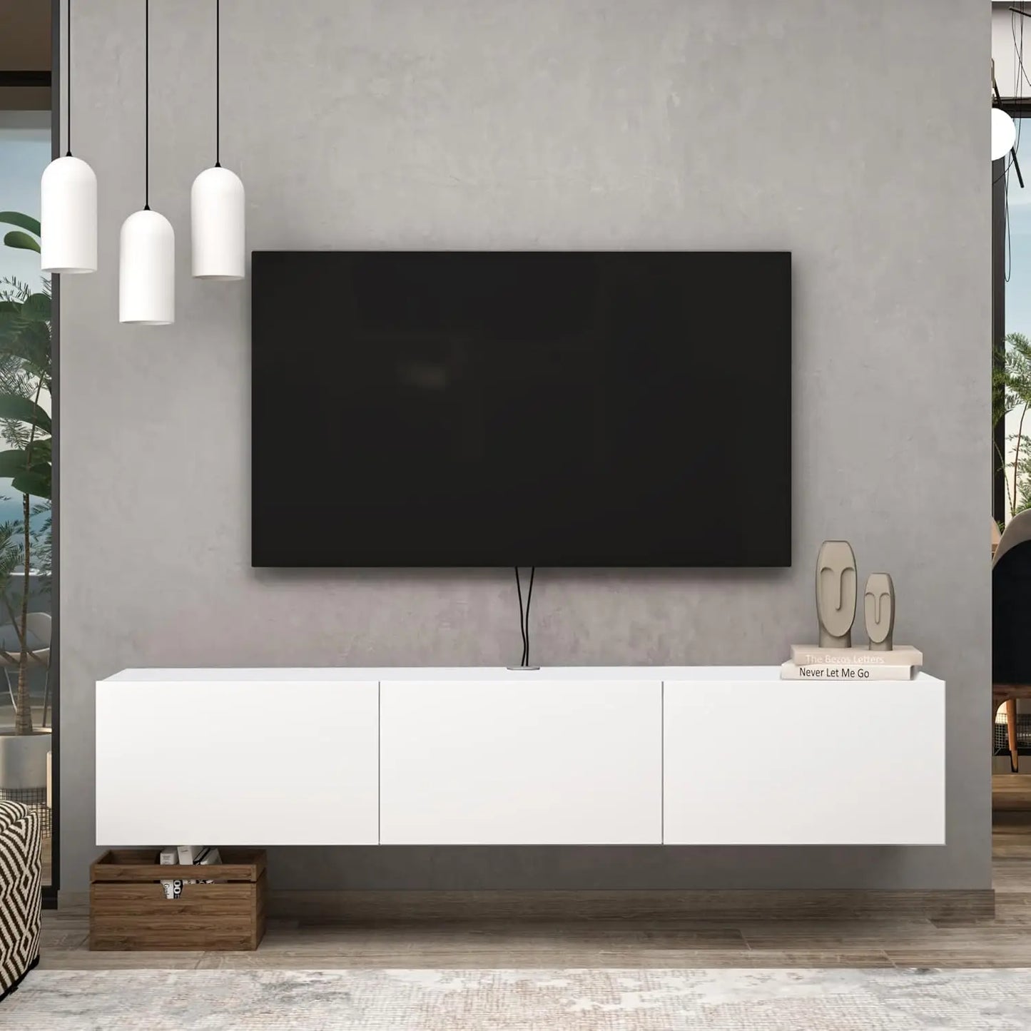 Floating  TV Stand up to 75 Inch TV