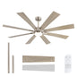 62/72-inch Industrial Ceiling Fan with Light